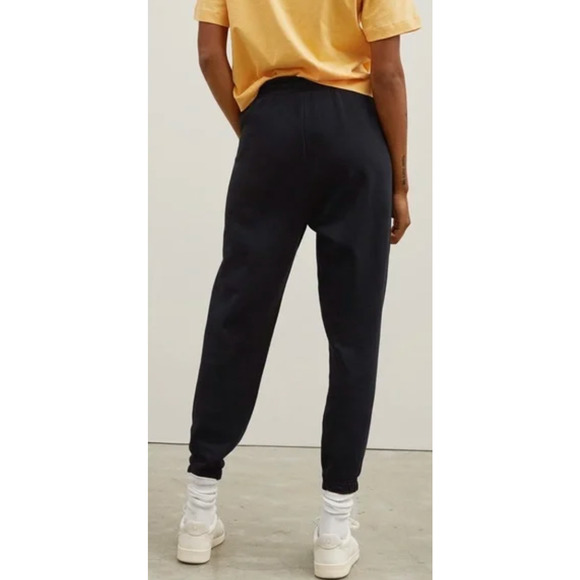 Everlane Womens The Track Jogger Sweatpants Small Black Organic Cotton Terry NWT - Picture 3 of 11